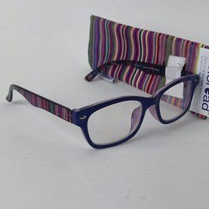 RG0089 Coloread Reading Glasses W/ Case Lunettes de Lectures +1.25 Leanne Purple